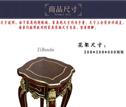 Solid wood flower stand, living room coffee table, piano paint rack, high-end furniture