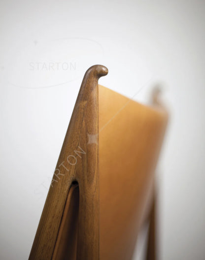 Solid Wood Dining Chair - Nordic Retro Danish Design, Wabi-Sabi Style for Hotel & Restaurant