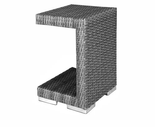 Lying bed, covered courtyard, high-end villa, outdoor rattan woven sofa bed, terrace, outdoor rattan chair