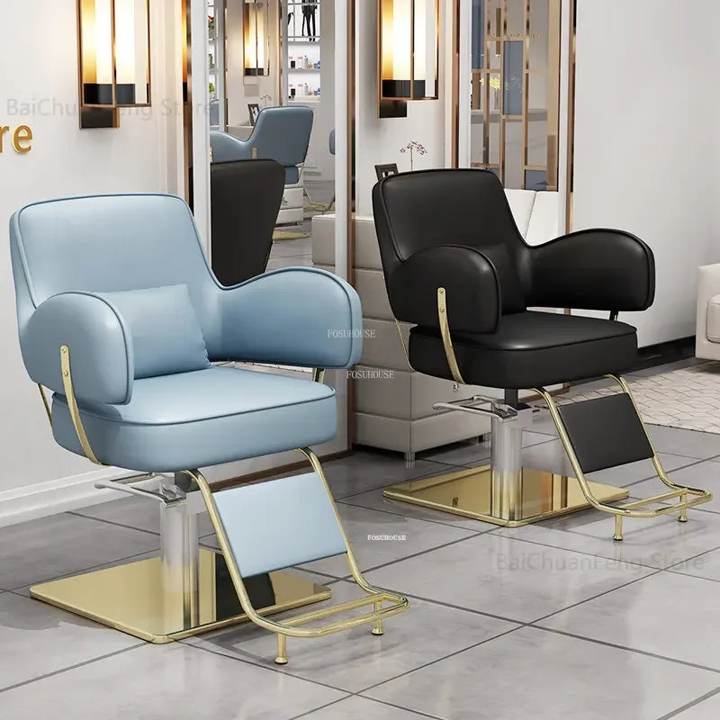 Beauty Salon Chair professional Hairdressing Chairs Stainless Steel Barber Chairs Modern Salon Furniture simple Lift Swivel Seat