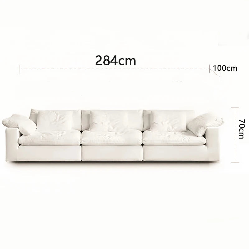 Vacuum compression cloud sofa lazy chenille fabric small apartment living room free combination module sofa furniture