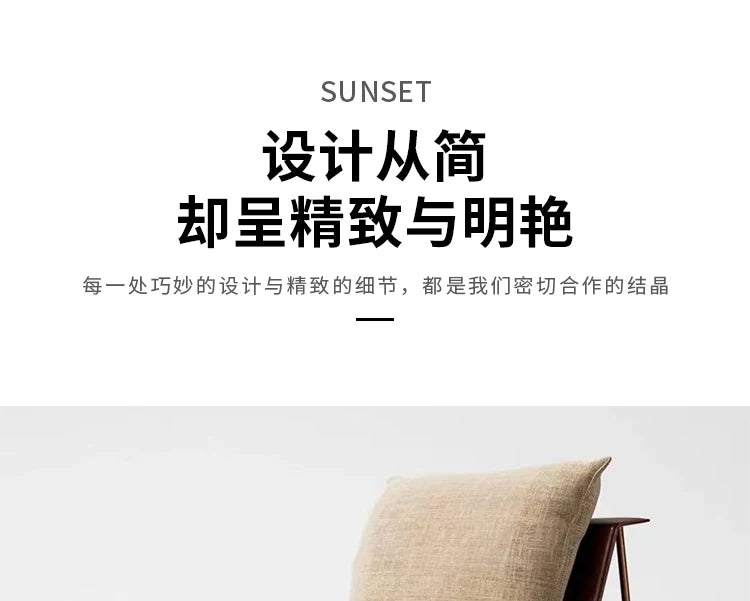 Single Light Luxury Designers Stainless Chair  Minimalist Backrest Armchair Negotiation Living Room Chair Sofa Stool Furniture