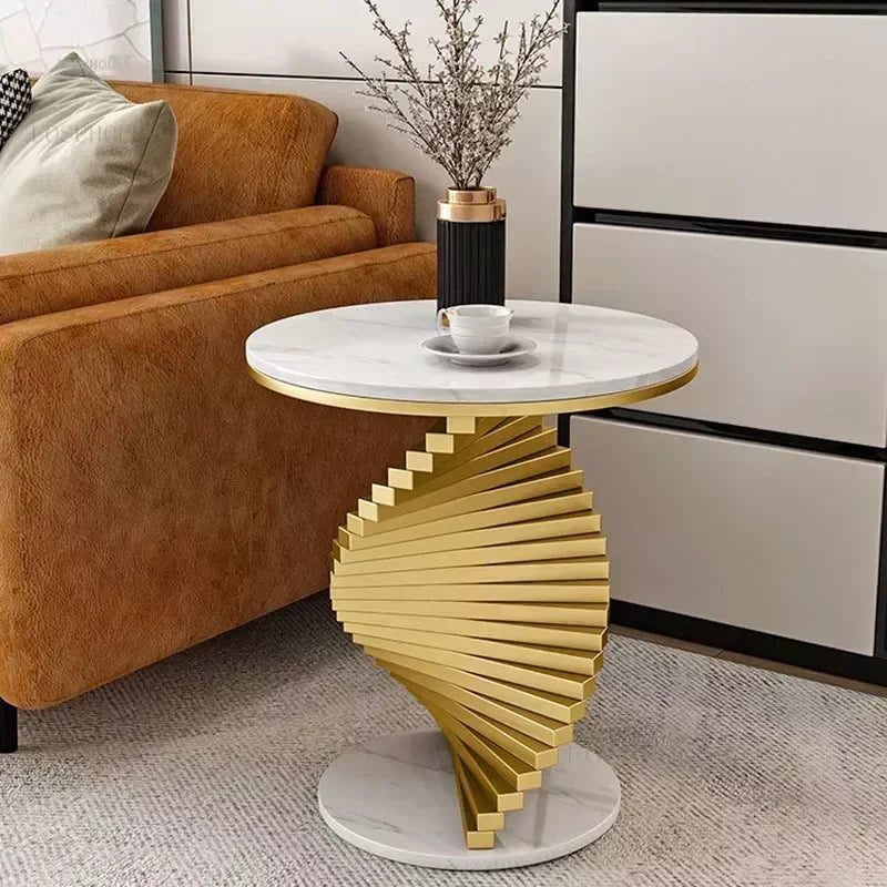 Nordic Leisure Bedroom Side Table Modern Marble Coffee Table for Living Room Furniture Nordic Designer Tables