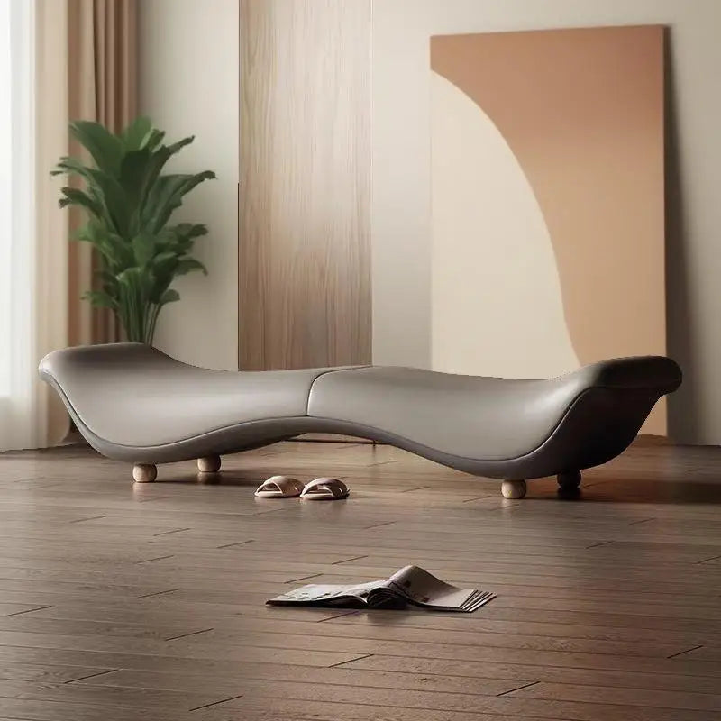 Light Luxury Minimalist Sofa Long Bench Living Room Cloakroom Clothing Store Shoe Bench Couple Fun Bedroom Bed End Bench