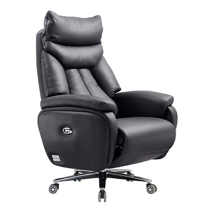 Customized leather reclining home office executive chair comfortable sedentary and not tired electric boss chair