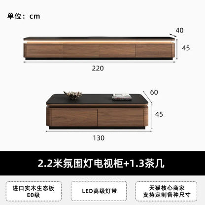 Storage Retro Design Tv Stand Coffee Table Lights Minimalist Floor Tv Stands Home Universal Mueble Para Televisor Furniture