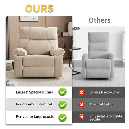 Extra Large Dual Motor Power Lift Recliner Chair, Lift Chair with Massage and Heat for Elderly, Lay Flat Recliner,, Customized