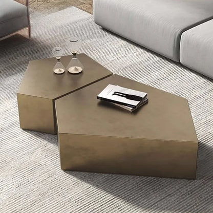 Glam Simple Coffee Table Ornaments Frame Design Storage Coffee Table Modern Aesthetic Meubles De Salon House Accessories