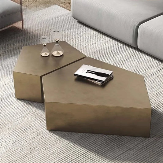 Glam Simple Coffee Table Ornaments Frame Design Storage Coffee Table Modern Aesthetic Meubles De Salon House Accessories