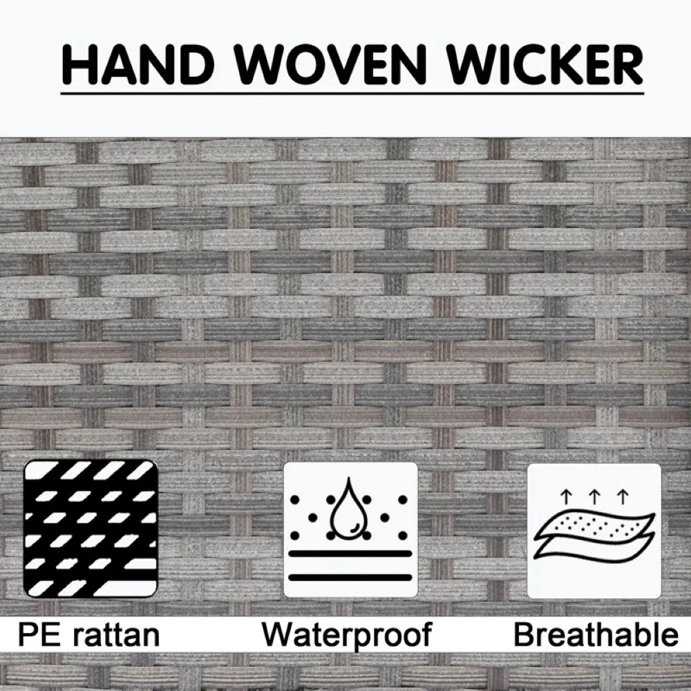 Best Seller Rattan Wicker Garden Set Rattan Outdoor Wicker Sofa Cheap Rattan Wicker Terrace Furniture Balcony Seating Group