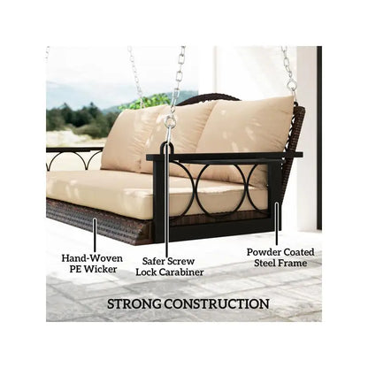 Outdoor Swing Frame Set for Garden, Playground, or Backyard Use - Durable and Comfortable Design for Kids and Adults. Ideal for