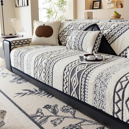 Protector Couch Cover for Sofa for Winter Fur-covered sofa cushion Pet Friendly Anti-slip Sofa Covers for living room