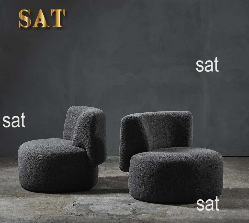 For Luxury Nordic Leisure Chair Living Room Single Sofa for Home Hotel Restaurant Stylish Velvet Accent Chair