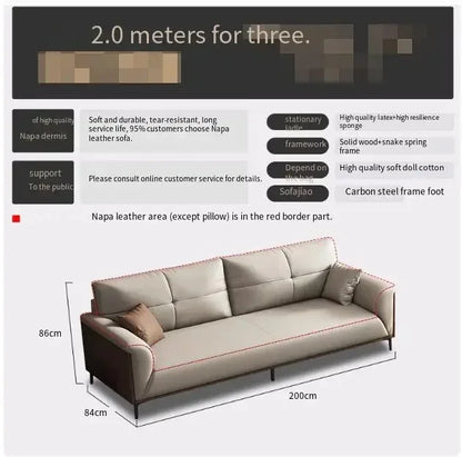 Designer Luxury Living Room Sofa Set Minimalist Beige Sectional Modern Nordic Sofas Puffs Double Canape Salon Home Furniture