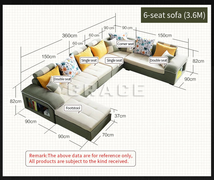Hotel Composable Sofa Set Furniture Bed Sets Couch Living Room Home Luxury Sectional Sofas
