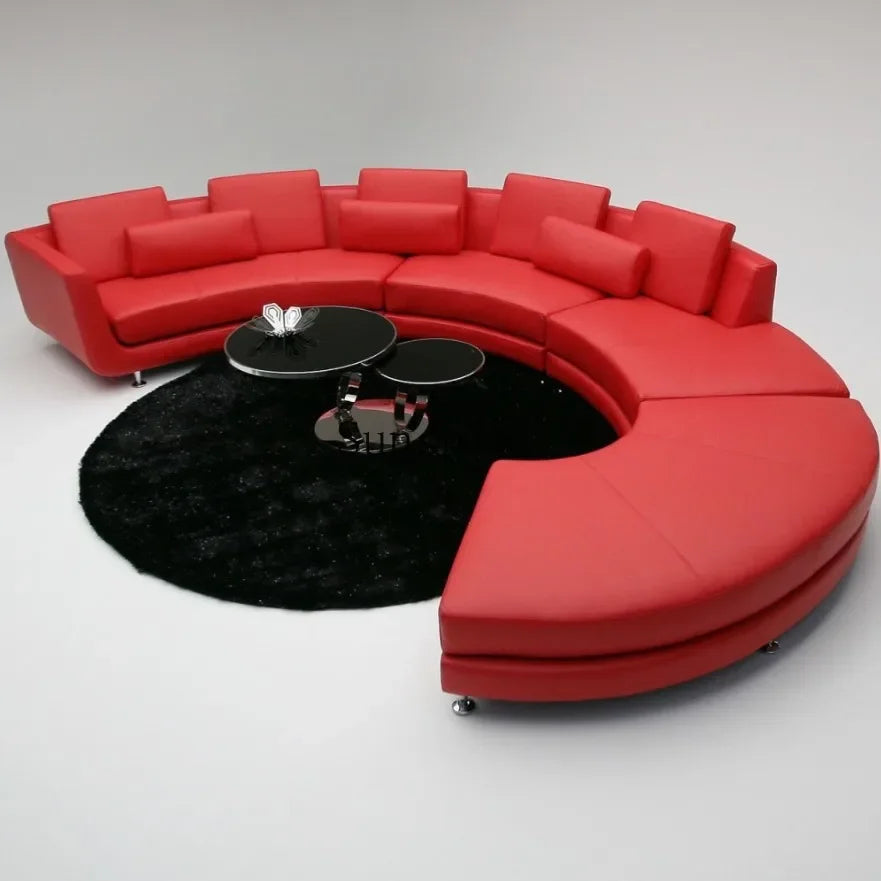 Minimalist curved sofa company lobby living room sofa combination