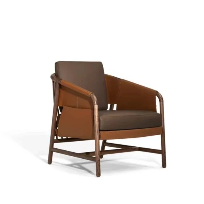 Chinese Solid Wood Modern Negotiation Chair Living Room Dining Room Bedroom Hotel Leisure Armchair