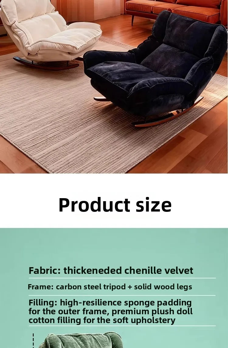 Soft Fabric Single Leisure Sofas Adjustable Recliner Balcony Livingroom Multi-functional Lazy Sofa Home Furniture 거실 소파