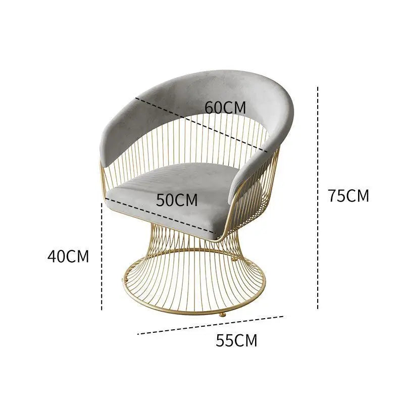 Simple cream-style swivel chair, compact light luxury sofa chair, suitable for small living rooms, balconies and home use