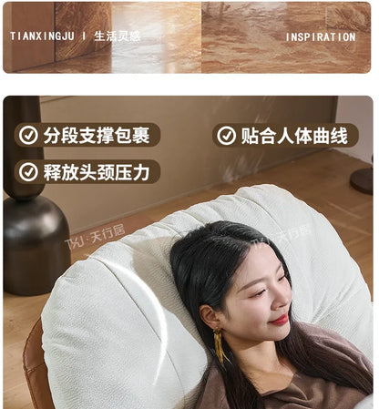 Medieval style rotating nest chair single sofa chair living room balcony home light luxury leisure
