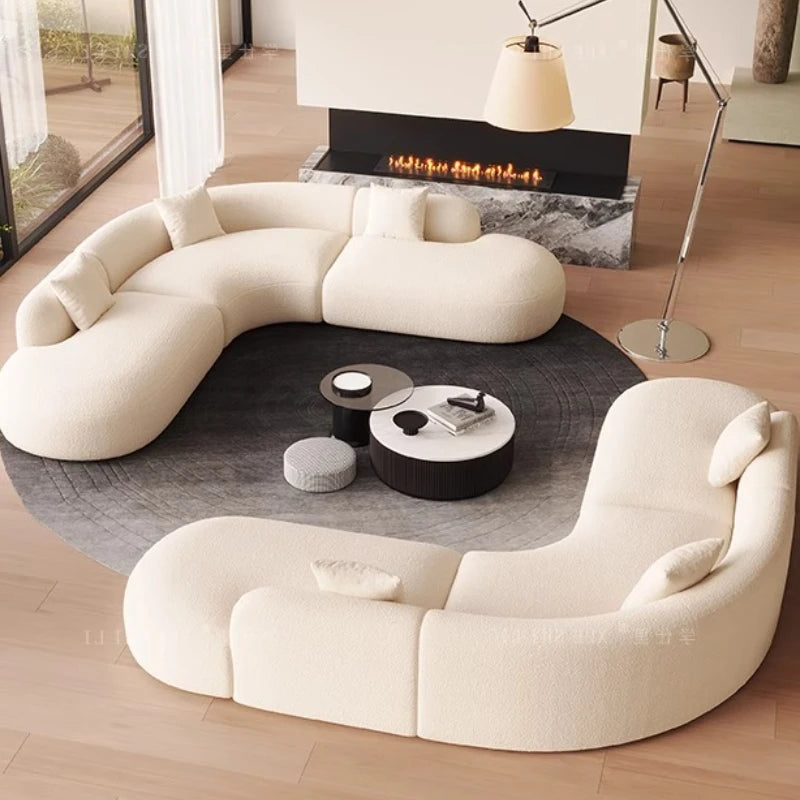 Hotel Curved Sofa Designer Leisure High Quality Hallway Aesthetics Modern Balcony Sofas Leisure Gaming Muebles Home Furniture