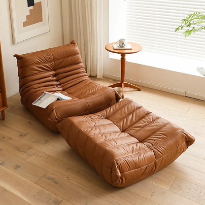 Lazy sofa single leisure chair modern simple technology leather ins