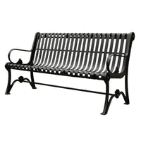 Park chair outdoor bench, cast iron art, community square leisure seat, courtyard outdoor shopping mall lounge area