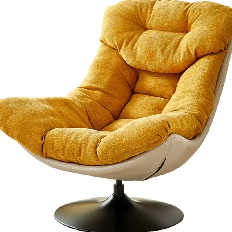 Nordic single sofa chair, living room balcony sun lazy chair, can lie down and sleep modern simple wind leisure swivel chair