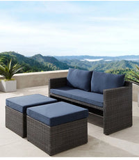 Outdoor rattan tables and chairs balcony rattan sofa courtyard leisure rattan art