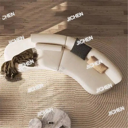 JC Semicircular Curved Special-shaped Sofa, Resting Area, Reception, Beauty Salon Office, Hotel Lobby, Sales Office,