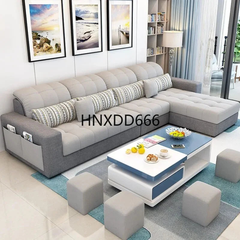 Modern Minimalist Living Room Sofa - Stylish European Armchair and Large Nordic Lounge Furniture for Home Décor