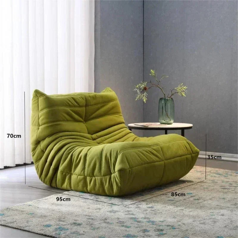 Caterpillar Lazy Sofa Chair Sleepable or Lying Bedroom Single Internet Celebrity Balcony Living Room Leisure Chair