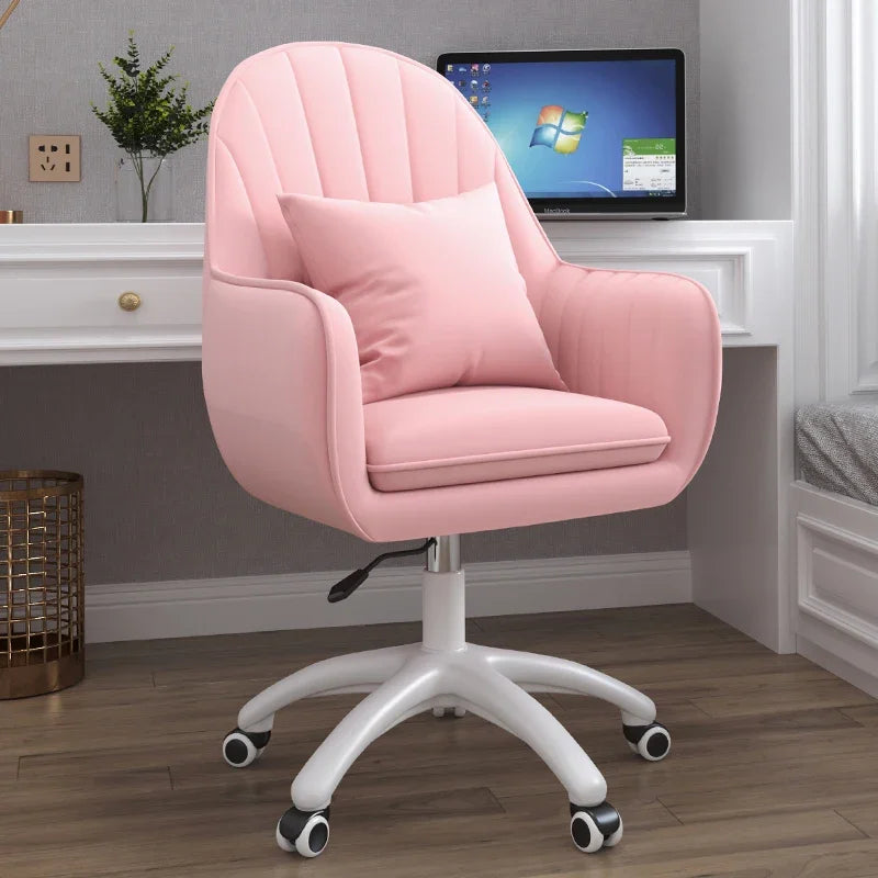 Executive Dormitory Lift Swivel Computer Chair Home Hotel Backrest Office Chairs Study Learning Bedroom Casual Makeup Chair