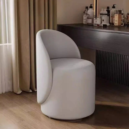 Light luxury Nordic makeup chair bedroom dresser fairy stool high backrest Internet celebrity simple home manicure round stool