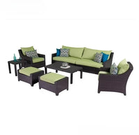 Aluminum Outdoor Garden Chair Rattan Furniture Set Rope Furniture Set Garden Sectional Sofa Set
