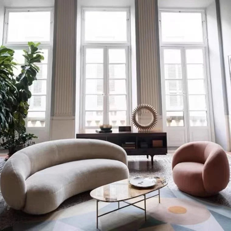 Nordic l Shape Sectional Sofa With Ottoman Modular Combination Velvet Modular Sofas Long Couch