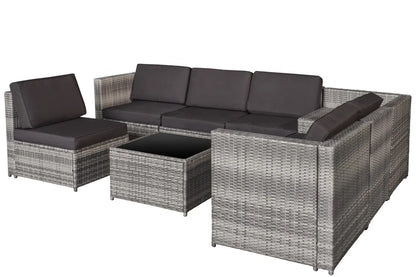 Hot SalesFactory Price Wicker Rattan Indoor/Outdoor Furniture Garden Sofa Set 8 PCS Wholesale Suppliers