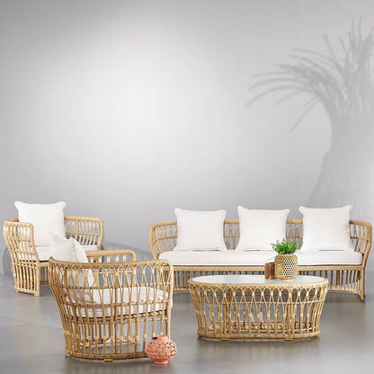 Rattan chairs, sofas, outdoor indoor modular living rooms, rattan balconies, leisure homestays, country houses, courtyards, terr