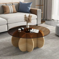Unique Display Coffee Table Clear Ornaments Aesthetic Minimalist Coffee Table Luxury Design Mesa Centro Salon Home Furniture