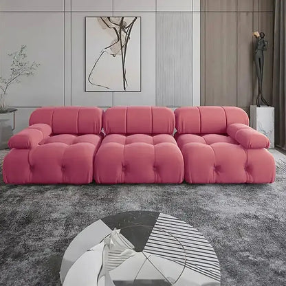 Modern Velvet Chenille Comfortable Leather Sectional Sofa for Living Room And Bedrooms Home Seating