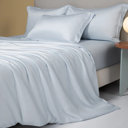 Premium 4/6pcs Egyptian Cotton Bed Sheet Set Soft Long Staple Cotton Bedding Set Luxury Silky Fitted Sheet Flat Sheet Pillowcase