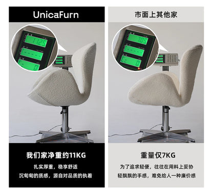Single sofa chair swivel chair Nordic designer creative simple casual ins swan chair