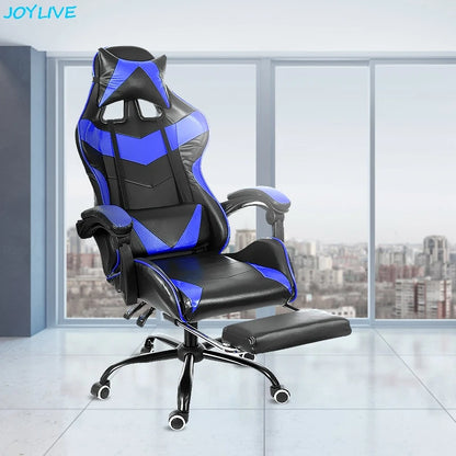 Leather Office Gaming Chair Home Internet Cafe Racing Chair WCG Gaming Ergonomic Computer Chair Swivel Lifting Lying Gamer Chair