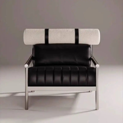 Simple Living Room Chair Sofa Stainless Steel Designer Modern Lounge Stools Bedroom Reception Fauteuil Salon Furniture Home