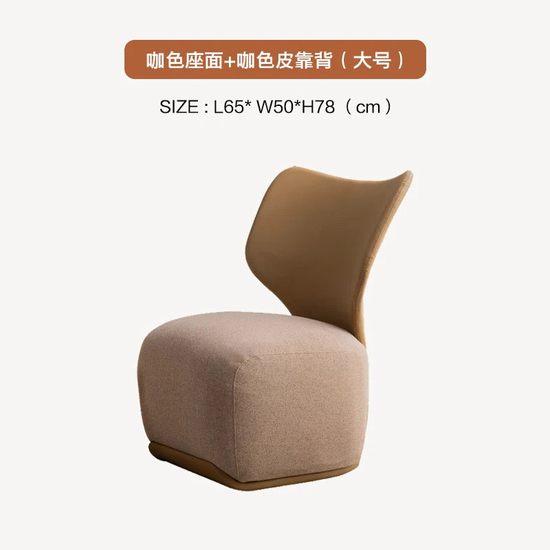 Luxury Fabric Living Room Chair Coffee Shop Living Room Lounges Chair Bedroom Sofa Furniture Low Stool Balcony Leisure Chair t