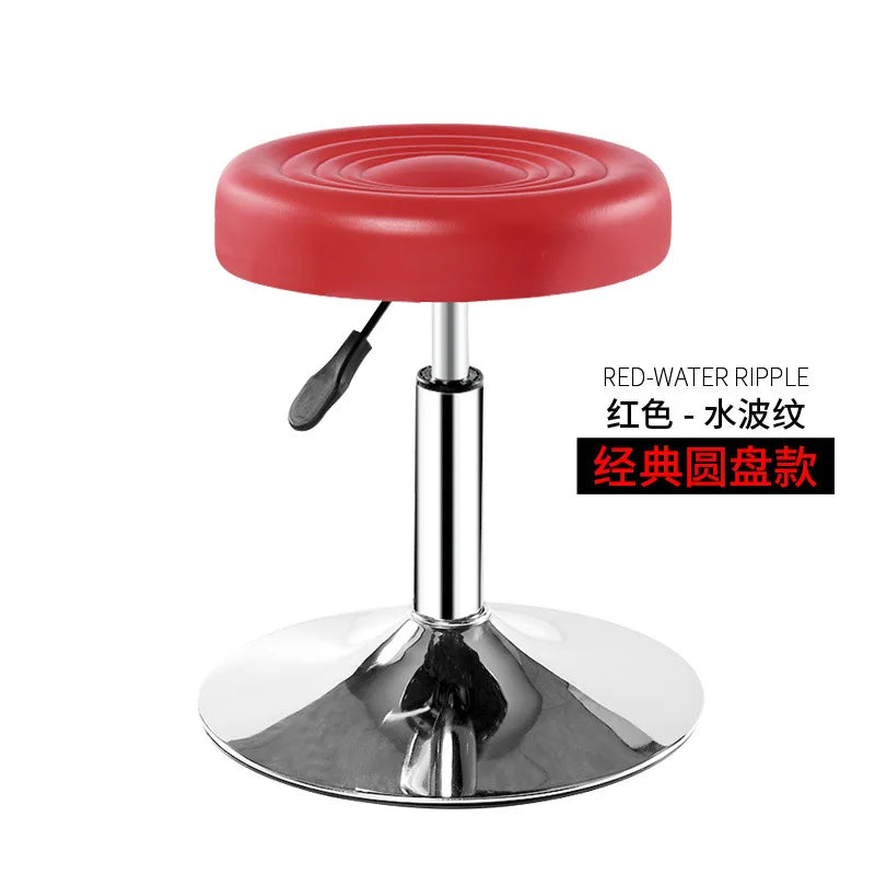 Bar Chair Bar Chair Stool Stool Haircut Chair Rotating Lifting Round Stool Backrest Pulley Chair Large Work Stool Supply