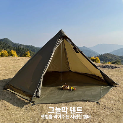 4 Season Hot Tent with Stove Jack Winter Teepee Tent Waterproof Camping Tipi Tent for 2 3 4 Person Outdoor Bushcraft Hiking