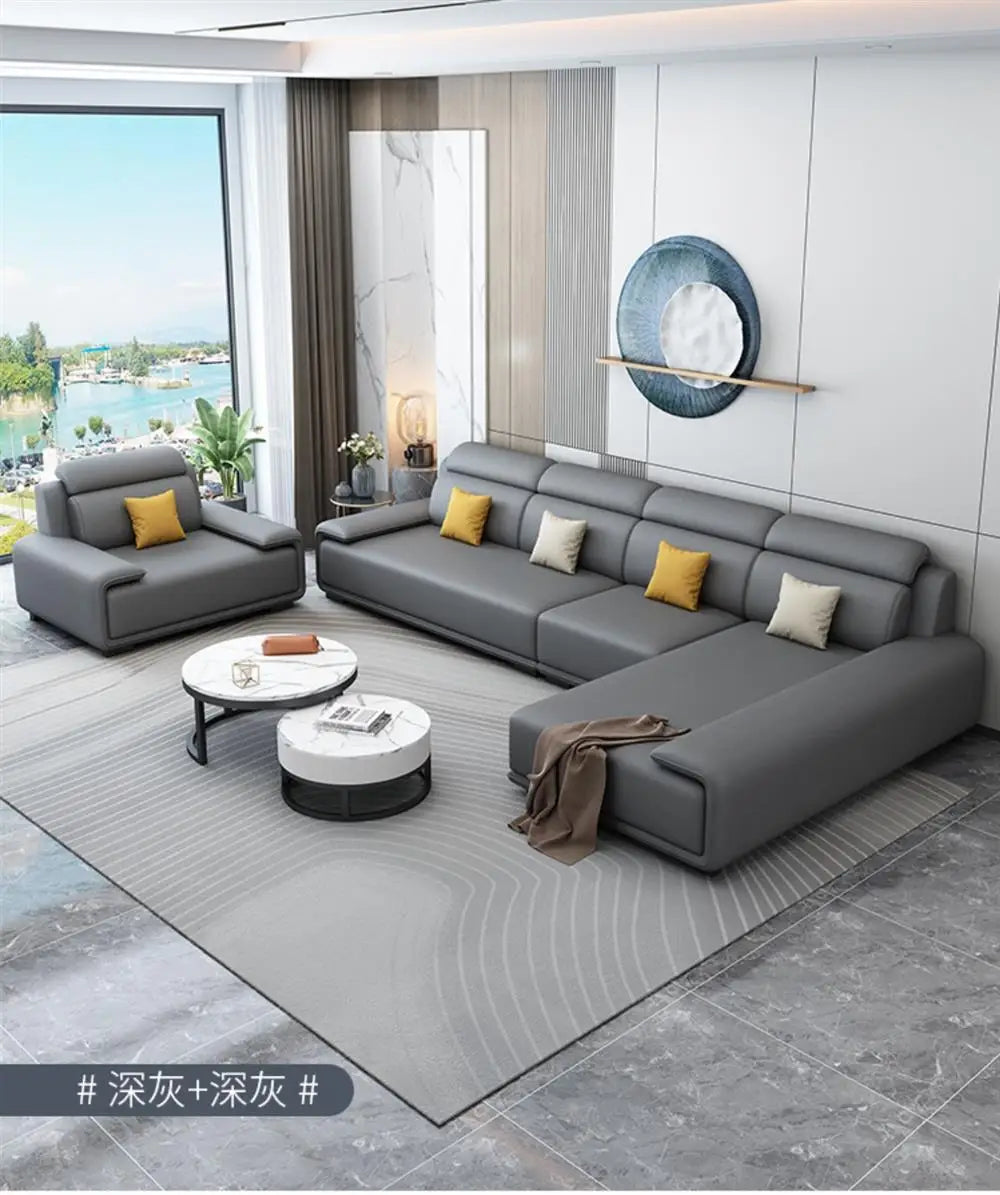 Living Rooms Italian Room Home Furniture Modern Couch Luxury Sectional Sofy Do Salon Modular Sofa Cama Livingroom Sets 0711LSY