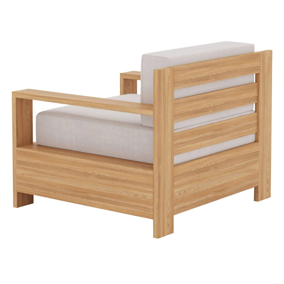 for High End Teak Wood Patio Hotel Furniture Backyard Outdoor Teak Garden Sofa Set With Cushions Modern Teak Wood Furniture