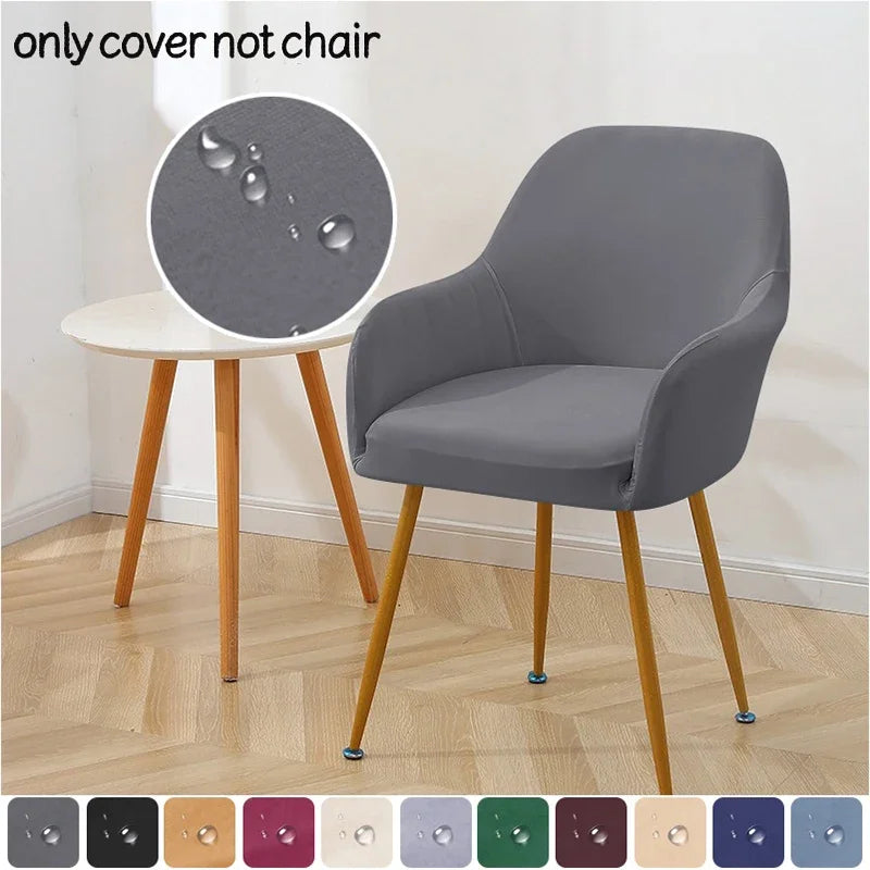 1/2pcs Elastic High Arm Chair Cover Water Repellent Short Back Seat Cover Stretch Dining Chair Slipcover Kitchen Hotel Wedding